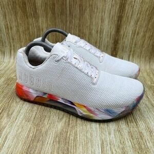 NOBULL Outwork Women's Size 9 All Pride‎ White Training Shoes Sneakers Rainbow